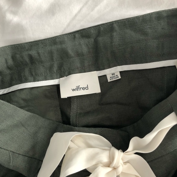 Aritzia Wilfred Allegra Linen Shorts 00 - Picture 2 of 5